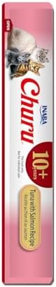 INABA Churu Senior Lickable Cat Treats, Tuna Salmon, 24ct