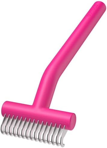 aumuca Undercoat Rake for Dogs, Deshedding & Dematting Comb for Cats, Horse
