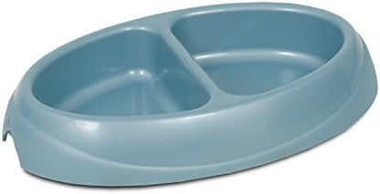 Petmate 23174 Double Diner Pet Dish, Small 1 Count (Pack of 12)