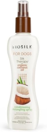 BioSilk Silk Therapy Conditioning Detangling Dog Spray, 7 Fl Oz Bottle