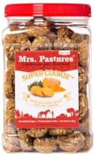 Mrs Pastures Super Cookie and Treats for Horses - Premium Horse Treats - Made with Banana, Chia Seeds & Vanilla - Preservative Free - All Natural Ingredients - No Corn or Soy - Made in USA (24oz Jar)