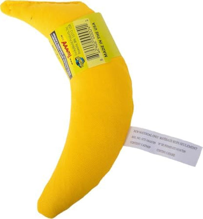 Yeowww! 100% Organic Catnip Toy, Yellow Banana 3 Pack