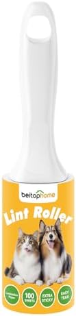 Extra Sticky Lint Roller for Pet Hair, 100 Sheets, 1 Handle