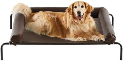 RRPETHOME Elevated Cooling Dog Cot Bed, Large Raised Outdoor Dog Bed