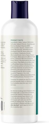 Vetnique Dermabliss Oatmeal Dog Shampoo for Itchy Skin & Allergy Relief
