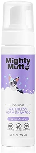 Mighty Mutt Hypoallergenic Waterless Dog Shampoo, Spring Meadow, 8 fl oz