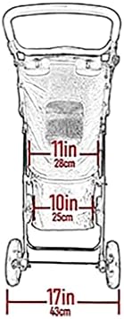 Pet Gear No-Zip Happy Trails Lite Pet Stroller, Leopard Print