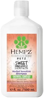 Hempz Petz, Dog Shampoo, Sweet Pineapple & Honey Melon, 17 oz.