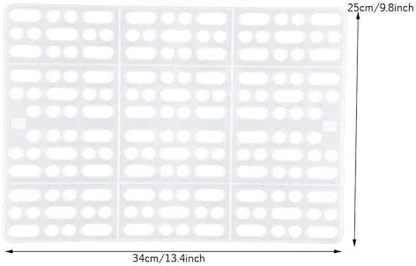 Hamiledyi Rabbit Feet Pad Hole Leak Water Design for Plastic Bunny Cage Mat Foot Resting Pads (1 Pink +1 White +1 Blue)