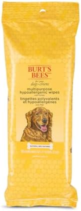 Burts Bees for Pets Honey Multipurpose Dog Grooming Wipes, 50 Count, 3-Pack