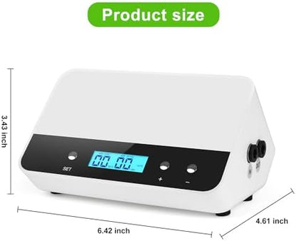 Reptile humidifier, LCD with Timing Function, time Length and Interval can be Set, Reptile Spray System with 6 Spray nozzles,misting System for Reptiles of Amphibians, Tanks, Paludarium