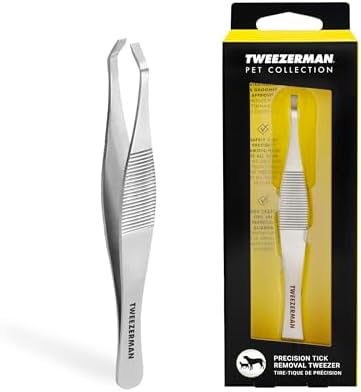 Tweezerman Pet Tick Removal Tweezer, Tick Removal Tool for Dogs and Cats