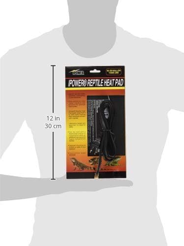 iPower Reptile Heat Pad 6X8 Inch 8W Under Tank Terrarium Warmer Heating Mat for for Turtle, Lizard, Frog, Snake, Reptile, and Other Small Animals