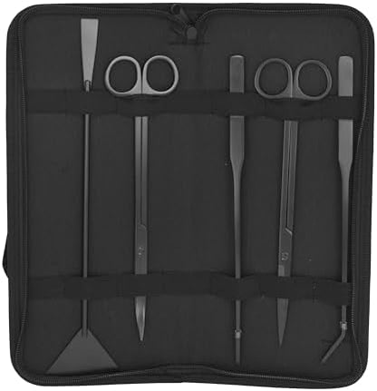 Mandala Crafts Black 12 Inch Aquascaping Tool Kit for Aquarium Terrariums