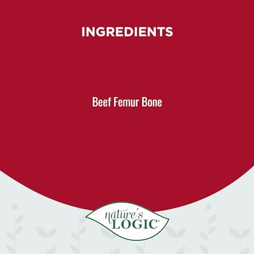 NATURE'S LOGIC Beef Femur Slices Dog Chews - Long-Lasting Dental Treats