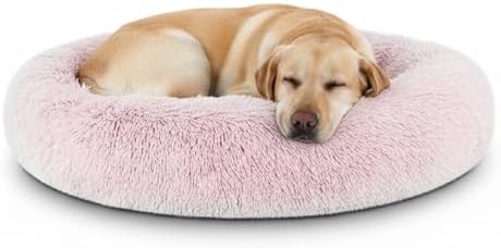 The Dog’s Bed Calming Donut Dog Bed, Machine Washable Removable Zip Cover