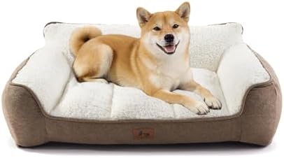 Extra Thick Orthopedic Bolster Dog Beds Large Sized Dog