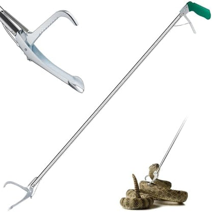 IC ICLOVER Snake Tongs, Upgrade 60 Inch Extra Long Heavy Duty Snake Grabber