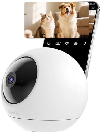 Noorio 2K Indoor Security Camera, Baby & Pet Monitor with 5/2.4 GHz WiFi