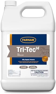 Farnam Tri-Tec 14 Fly Spray for Horses, Protects for Up to 14 Days, 128 oz