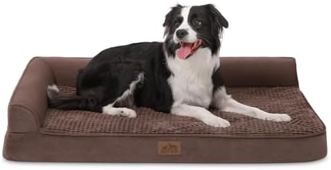COZY KISS Orthopedic Dog Bed for Extra Large Dogs, L Shaped XL 42x30 inch