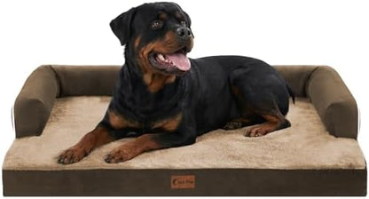 Orthopedic Washable Dog Bed for Extra Large Dogs, 48x30in, Brown