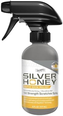 Silver Honey Rapid Skin Relief Equine Scratches Spray, 6 fl oz, Horses Only
