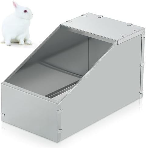 1 Pcs Galvanized Metal Rabbit Nesting Box, 20 * 14 * 12 Inch