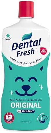Dental Fresh Original Daily Care Water Additive for Dogs & Cats, 32 fl oz