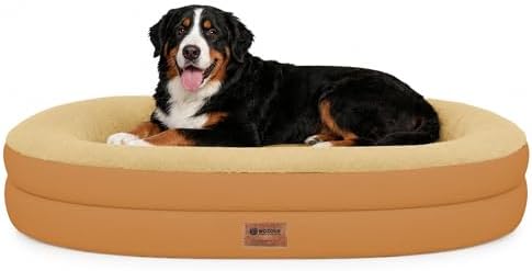 Waterproof Orthopedic Dog Bed for Extra Large Dogs, Orange