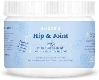 Bocce's Bakery Hip & Joint Supplement Chews, PB & Honey Flavor (60 ct)