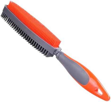 Premium Rubber Pet Hair Brush - Removes Hair from Couches & Pets' Coats O