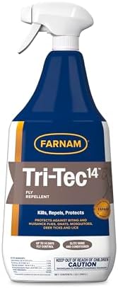 Farnam Tri-Tec 14 Fly Spray for Horses, Protects for Up to 14 Days, 32 oz