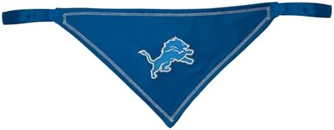 Pets First NFL Detroit Lions TIE Bandana, Small/Medium. Dog Bandana Scarf Bib for Pet Cat Dog. The Ultimate Game-Day, Party Bandana