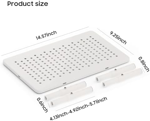 W‌SOWX Adjustable Automatic Cat Feeder Stand, Elevated Cat Food Stand,White