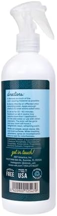 ALZOO Pet Stain & Odor Remover Spray for Dog & Cat Urine, Carpet, Furniture & Floors | Active Enzyme & Probiotic Formula | Lavender Vanilla Scent | Made in USA | 16 oz