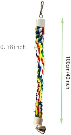 Bird Rope Perch & Birds Swing Set, 40''/60''/79''