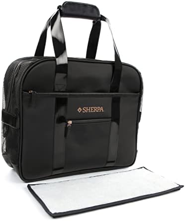 Sherpa Tote Around Town Travel Pet Carrier with Stay Clean Technology - Black, Small