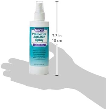 Davis Pramoxine Anti-Itch Spray for Dogs & Cats – Helps Relieve Itching, Irritated Skin, Hot Spots, Insect Bites & Allergies – Soothing Oatmeal Formula, 8 oz