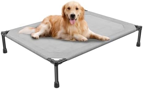 Simple Trending Raised Dog Bed for Large Dogs, Outdoor Elevated Dog Cot