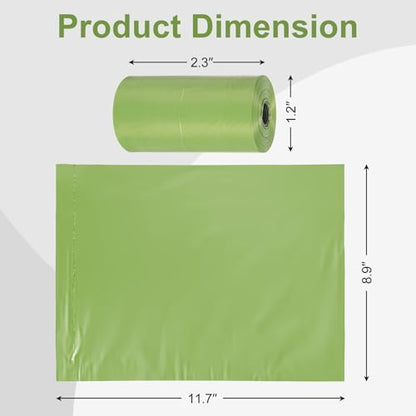 Toplive Dog Poop Bags, 16 Rolls (240 Bags) Green Pet Waste Bags Rolls, Thick & Leak-Proof Roll Replacements for Outdoor Dog Waste Cleanup
