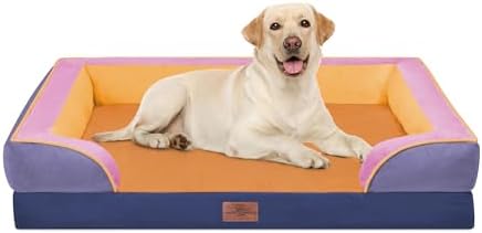 Comfort Expression Orthopedic Dog Bed for Extra Large Dogs with Bolster