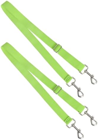 Harrison Howard Fully Elastic Horse Blanket Leg Straps Replacement, Adjustable Stretch Leg Straps for Horse Rugs, Secure Fit for Turnout, Stable & Transport (1 Pair) Fluorescent Yellow Large