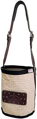 Derby Originals Ripstop 24 Oz Canvas Feed Bag with Padded Leather Crown Strap for Safety and No-Spill Flap Design