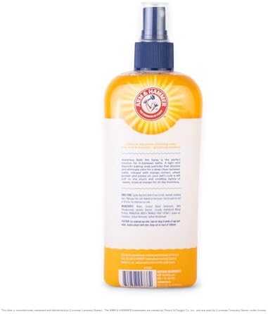 Arm & Hammer Deodorizing Waterless Dog Bath Spray, Mango Scent, 8 Fl Oz
