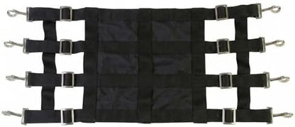 Southwestern Equine Premium Nylon Stall Guard for Horses (Black-Closed)