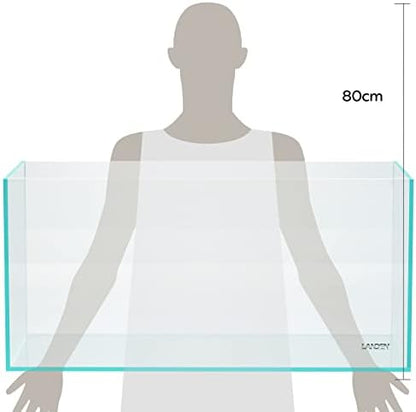 LANDEN Aquarium 100P 50 Gallon Ultra Clear Glass Rimless Fish Tank