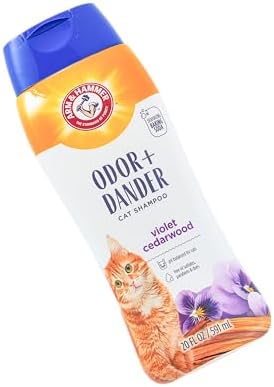 Arm & Hammer Cat Odor Control Shampoo, Violet Cedarwood, 20 Fl Oz