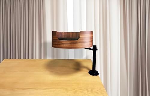 The Original Desk Mounted Cat Bed Attachment – Walnut Wood