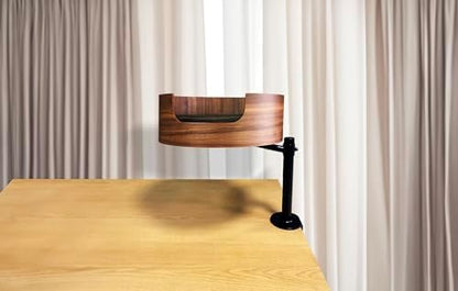 The Original Desk Mounted Cat Bed Attachment – Walnut Wood